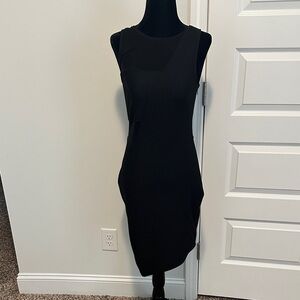 Fitted Black Sleeveless Dress